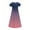Purple, variant on Isvgxsz New Girls Dresses 10-12 (4-14Years)Girls Middle School Students Simple and Solid Colors Star Flashing Pockets Short Sleeves Skirts Pleated Dresses Long Skirts Casual Dresses