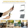 thumbnail image 4 of Uforic Dark Gray 59" Retractable Manual Awning with UV Protection, Waterproof for Window, Deck, 4 of 5