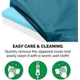 thumbnail image 4 of FurHaven Pet Products Indoor/Outdoor Oxford Cooling Gel Top Deluxe Mattress Pet Bed for Dogs & Cats - Deep Lagoon, Jumbo, 4 of 12
