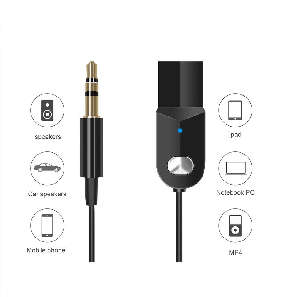 Prise jack audio 3,5 mm A2DP Kit voiture mains libres Bluetooth sans fil adaptateur auxiliaire pour l'Orateur casque Récepteur audio bluetooth - Chine Voiture et récepteur Bluetooth Adaptateur auxiliaire prix