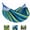 Blue+Green, variant on Large Hammocks for Outside, Long Replacement Hammock Two Person for Stand, Blue White Stripes