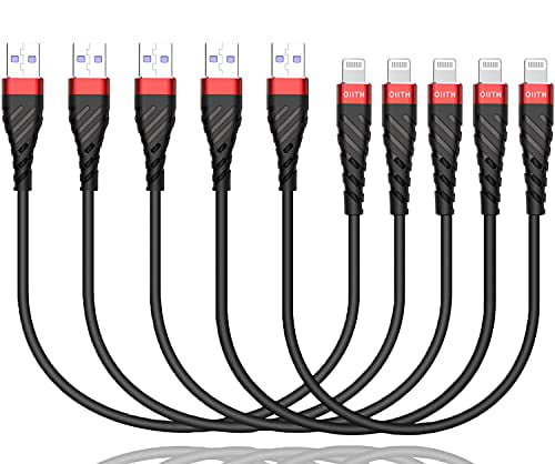 Short iPhone Charger 3Pack 1ft for MFi Certified 2.4A Fast iPhone Charging Cord Compatible with iPhone 13 12 11 Pro MAX XS Xr X 8 Plus 7 OIITH 12inch iPhone Data Cable 