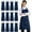 Nautical Blue, variant on 12 Pack Unisex Adjustable Waterproof Drip-Proof Aprons with 2 Pockets for Chef Cooking Kitchen Aprons BBQ Drawing Aprons Bulk
