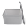 thumbnail image 5 of Mainstays Kids Gray Medium Plastic Storage Bin with Lid, 5 of 7