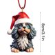 thumbnail image 3 of Decoración del hogar con forma de perro plano, decoración del árbol de Navidad., 3 of 4