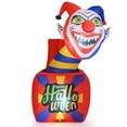 thumbnail image 1 of Costway 5 Ft Halloween Inflatable Clown Blow up Circus Clown Box Decoration with LED Lights, 1 of 10
