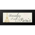 thumbnail image 2 of Gibbons, Lauren 24x11 Black Modern Framed Museum Art Print Titled - Be in Paris, 2 of 5