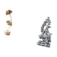 thumbnail image 5 of Escultura de hojas,Estatua de hoja de metal Escultura de hoja Decoración del hogar,Figura de hoja artística con decoraciones de hojas en la base,Estatua de Guan Yin,Estatua de Guan Yin para, 5 of 8