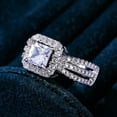 thumbnail image 2 of Alloy Inlaid Rhinestone Female Ring Popular Exquisite Ring Simple Fashion JewelryThe Best Gift for A Loved One, 2 of 9