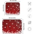 thumbnail image 5 of Dish Drying Mat for Kitchen Counter 18 x 16 Inch Romantic Christmas Snowflake on Red Microfiber Dish Mat Drying Pad Absorbent Dishes Pad Dish Drainer Rack Mats, 5 of 7