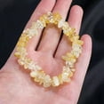 thumbnail image 2 of GKNET Natural Yellow Citrine Gem Quartz Crystal Stretchy Bangle Energy Bracelet Amulet, 2 of 9