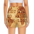 thumbnail image 2 of Lsque Not All Those Who Wander Are Lost2 Printed Women's Running Shorts with Liner Pockets,Elastic Quick Dry Workout Athletic Gym Yoga Shorts,Womens High Waist Shorts-X-Large, 2 of 9