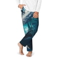 thumbnail image 2 of Hirioo Airplane Shark for Teenagers' Pajama Pants Womens Lounge Pants with Pockets Pj Bottoms Pants for Men-Large, 2 of 6