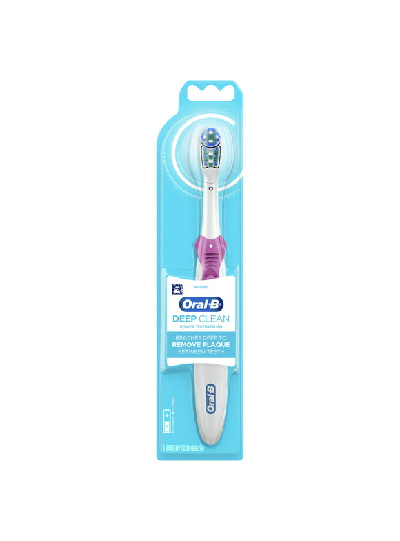 Oral-B Complete Battery Powered Toothbrush, 1 Count, Full Head, for Adults and Children 3+