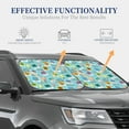 thumbnail image 3 of Kdxio World Travel1 Print 2-Piece Sun Shade Front Windshield - Foldable Car Front Window Sunshades For Most Sedans Suv Truck, 3 of 6