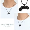 thumbnail image 3 of Motorcycle Urn Necklace Cremation Jewelry for Ashes Motorbike Necklace Pendent Stainless Steel Keepsake Memorial Urn Necklace for Men Women, 3 of 6