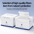 thumbnail image 3 of Disposable Face Towels, 100% Viscose, 25×30 cm, 50 Count, 80 gsm EF Textured, Soft Absorbent Cleansing Cloths in Box, 3 of 6