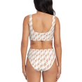 thumbnail image 3 of Daiia Hand Drawn Snake Women's Bikini Set Two Piece Swimsuit High Waisted Bikini Adjustable Straps Bikini Perfect for Beach, Pool, and Summer Vacation-Large, 3 of 9