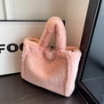 thumbnail image 5 of Fluffy Tote Bag for Women, Cute Fuzzy Tote Handbag Faux Fur Bag Furry Purse, 5 of 7