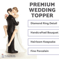 thumbnail image 3 of "Funny Sexy" Wedding Bride and Groom Cake Topper Figurine, 3 of 12