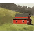 thumbnail image 3 of Tavoletti, Anne 24x20 Black Modern Framed Museum Art Print Titled - Red Barn I, 3 of 5