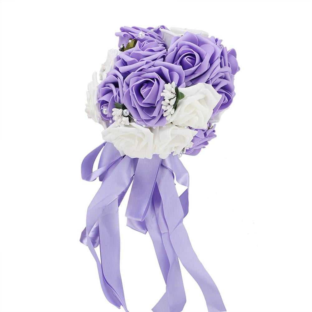 Faginey Artificial Bridal Bouquet Flowers For Wedding Decorations