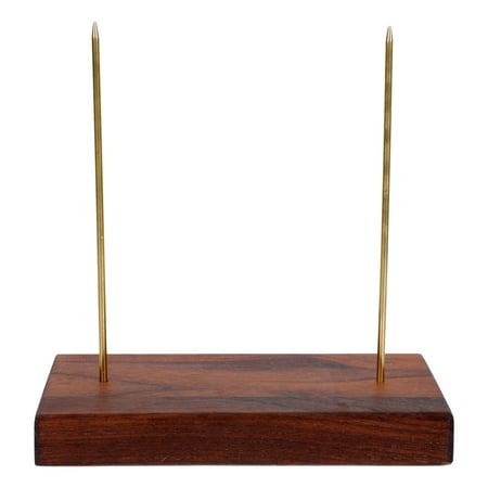 

NUOLUX 1pc Desk Paper Holder Spike Stick Bill Fork Check Spindle Holder Bill Holder (Silver Coffee)