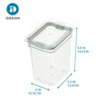 thumbnail image 6 of iDesign Small Tall Dry Goods Storage Bin, 3.93" L x 5.3” W x 6” H, Clear, 6 of 7