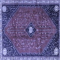 thumbnail image 1 of Ahgly Company Indoor Square Persian Blue Traditional Area Rugs, 7' Square, 1 of 4