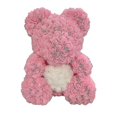 thumbnail image 3 of Oso de peluche rosa de 40 cm con forma de corazón y flor artificial, ideal para San Valentín, bodas, cumpleaños y Navidad, envío directo, 2022, 3 of 3