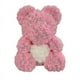 thumbnail image 4 of Oso de peluche rosa de 40 cm con forma de corazón y flor artificial, ideal para San Valentín, bodas, cumpleaños y Navidad, envío directo, 2022, 4 of 4