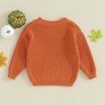 thumbnail image 3 of Okbabeha Toddler Baby Girl Boy Knit Sweater Pumpkin Long Sleeve Pullover Crewneck Sweatshirt Fall Halloween Baby Clothes, 3 of 7