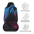 thumbnail image 5 of Vsdgher Futuristic Purple Panther Automotive Seat Covers for Cars Trucks and SUVs – Car Seat Covers for Truck Seat Protectors Set of 2, 5 of 7