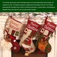 thumbnail image 2 of Bewildely Calcetín de Navidad, bolsa de paquete de decoración colgante encantadora interesante, bolsa de regalo multiusos para vacaciones, suministros Kits de decoración para fiestas Papá Noel Bewildely HA068974-01, 2 of 6