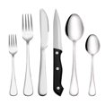 thumbnail image 2 of Juego de vajilla de acero inoxidable para 8 personas Juego de 48 piezas comida occidental/cuchillo, tenedor y cuchara para bistec seis componentes, 2 of 5