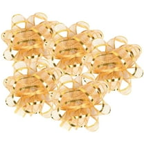 UPOUART 5Pcs Wrapping Bows Golden Silver for present Packaging and Festive Decorations