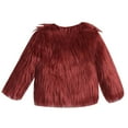 thumbnail image 2 of XXWXYD 𝖥aux 𝖥ur Shaggy Coat for Girls 1-10 Years, Long Sleeve Fuzzy Winter Jacket, Warm Plush Outerwear for Little Girls and Toddlers, 2 of 7