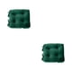 thumbnail image 3 of Kearding Ultimate Comfort Square Floor Pillows Pad para la relajación Cojines para sillas prácticos y duraderos Cojines verde negro 43 * 43 cm verde negro 43*43cm 2Conjunto, 3 of 6