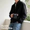 thumbnail image 4 of 12 oz Insulated Coffee Mug with Lid,Stainless Steel Travel Mug Cup with Handle for Hot or Cold Drinks(MidnightBlack, 12oz), 4 of 4