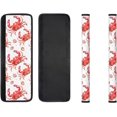 thumbnail image 1 of NeuKim Watercolor Red Crabs Shells Refrigerator Door Handle Covers Kitchen Appliances Gloves for Microwave Dishwasher Fridge Door Cloth Protector Covers, 1 of 7