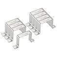 thumbnail image 6 of Uxcell 58 x 62mm 304 Stainless Steel U Shaped Connector Bracket 8 Pack, 6 of 6