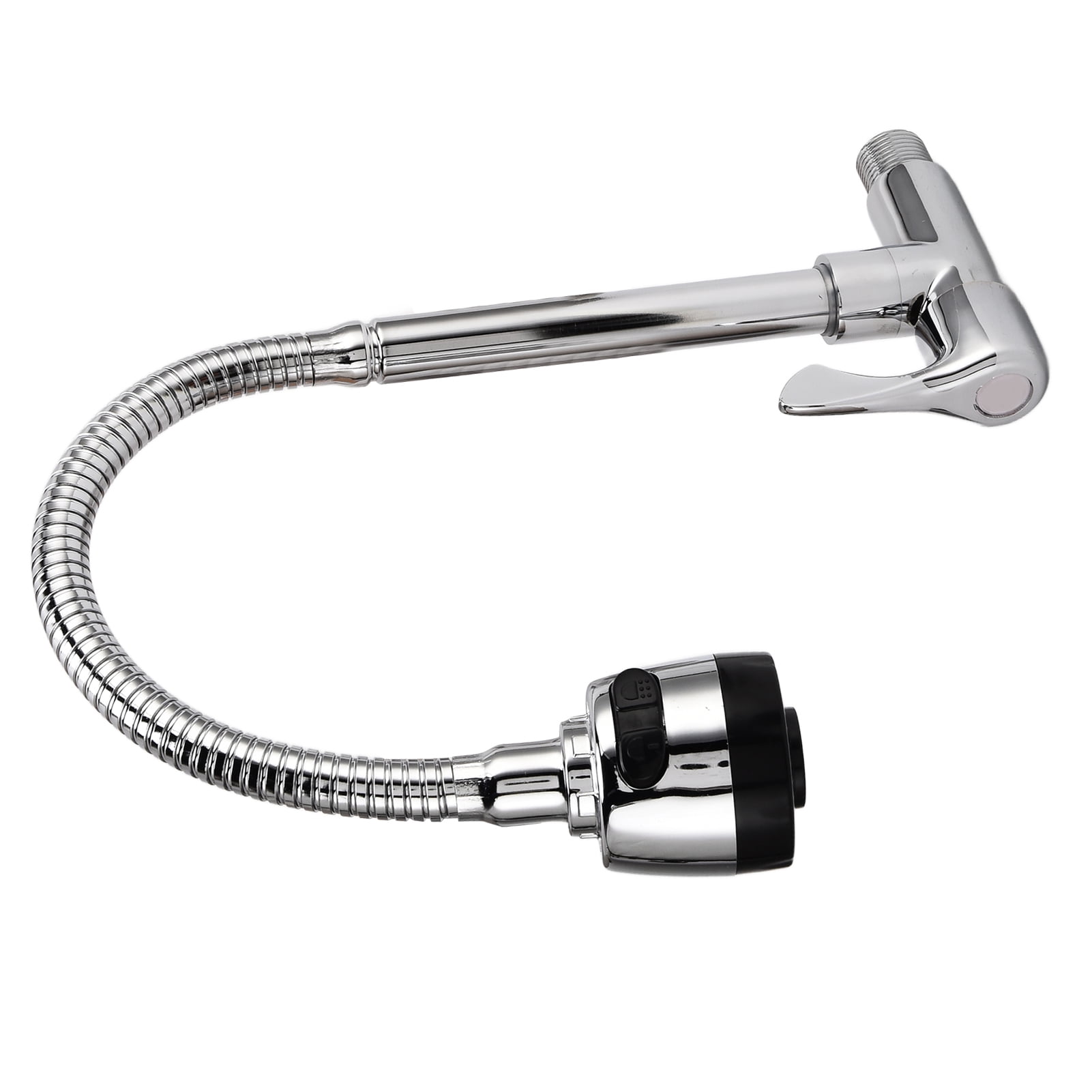 YAHHU Kitchen Sink Faucets, 360 Degree Rotating Pull Down Faucet, Copper Into The Wall Universal Installation, Rust Proof, Easy Install, Single Tap (13.39 inches / 34 cm)