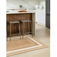 thumbnail image 7 of Unique Loom Braided Jute Collection Area Rug - Gujarat (9' x 12' 2" Rectangle Natural and White/Ivory), 7 of 7
