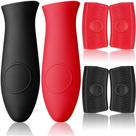 

10 Pack Silicone Pot Holders - Heat Resistant Cast Iron Handle Covers Non-Slip Grip - Perfect for Home Décor Gifts & More
