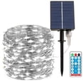 thumbnail image 1 of Serie Navideña Solar Luces Led Guirnalda 10 Metros 100 Leds, 8 modos de luz, carga mediante panel solar, cable de cobre impermeable, decoración para jardín, habitación, interior, exterior, navidad ecomlab  Navideña, 1 of 9