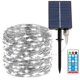 thumbnail image 1 of Serie Navideña Solar Luces Led Guirnalda 10 Metros 100 Leds, 8 modos de luz, carga mediante panel solar, cable de cobre impermeable, decoración para jardín, habitación, interior, exterior, navidad ecomlab  Navideña, 1 of 9