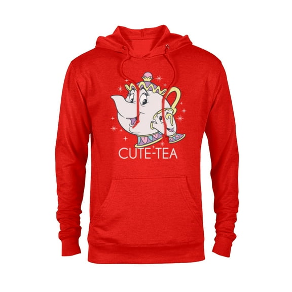 Disney Beauty and the Beast Mrs. Potts and Chip Mother's Day T-Shirt - Pullover Hoodie for Adults - Customized-Red Heather