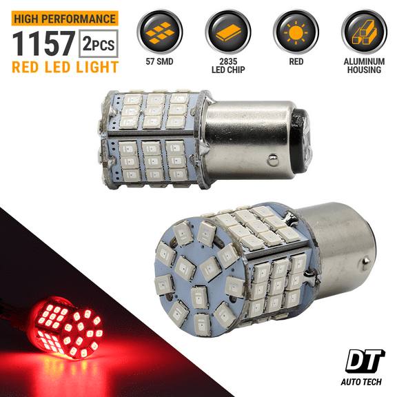 Syneticusa 1157 Red LED Brake Stop Tail Light Parking Bulbs High Power