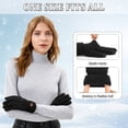 thumbnail image 6 of KOITHOT 2 Pairs Winter Gloves for Women Chenille, Winter Warm Thick Lined Touchscreen Fingers Weather Gloves, 6 of 7