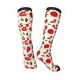 thumbnail image 5 of Lsque Fresh Red Tomato Printed Crew Socks Men's Women's LightWeight Thin Casual Calf Socks ,Knee High Socks,Cotton Socks, 5 of 9